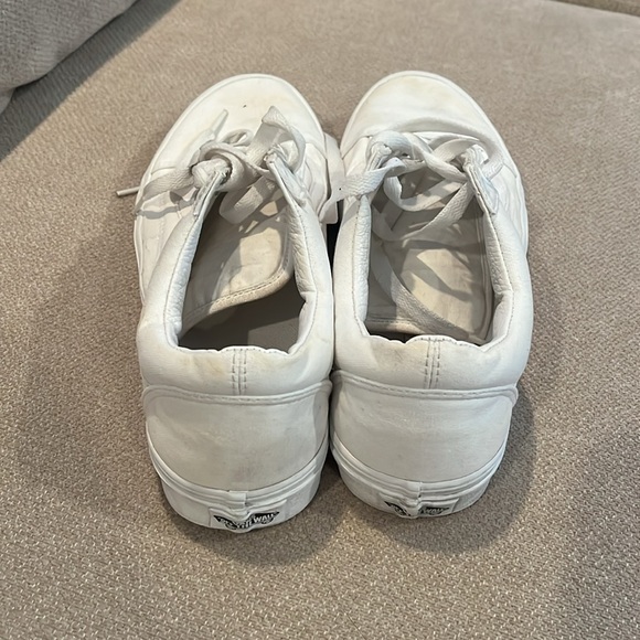 Vans old school Canvas Shoe White unisex sz 9 men's  Iconic Shoe - Picture 5 of 5